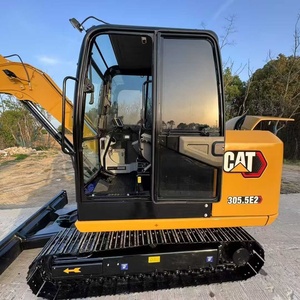 Excavadora de cadenas pequeña Caterpillar 305.5E2 usada, importada originalmente de Japón, excavadora hidráulica para construcción - Product Image 6