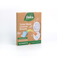 FNC936 Finice Nettoyant WC Solide Écologique Jetable et Pastille Détartrante avec Parfum Frais Formule Super Concentrée