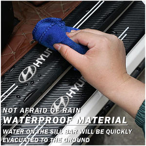 Plaque <span class=keywords><strong>de</strong></span> protection anti-rayures pour <span class=keywords><strong>seuil</strong></span> <span class=keywords><strong>de</strong></span> <span class=keywords><strong>porte</strong></span> <span class=keywords><strong>de</strong></span> voiture, bande autocollante pour Sonata Azera Coupe SantaFe Genesis Accent Accessoires DM - Product Image 5