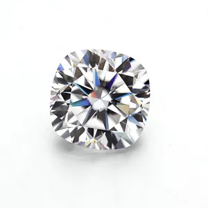 Wuzhou Starsgem GH Color Synthetic Cushion Cut Moissanite