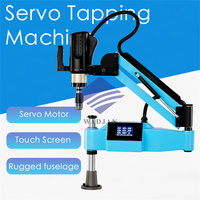 M3-M16 chaude CNC automatique bras Flexible écrou vis Servo taraudeuse électrique pour tuyau métal filetage perceuse