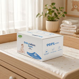 Lingettes pour bébé en gros, OEM d'usine, échantillon gratuit, marque privée, non parfumées, lingettes humides organiques pour bébé sensible - Product Image 3