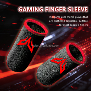 WFUN Manchettes de doigt respirantes en fibre d'argent antidérapantes personnalisées pour jeux mobiles PUBG - Product Image 2