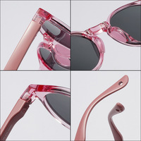 Lunettes de soleil polarisées pliables pour enfants TR90, lunettes de soleil rondes flexibles pour enfants, lunettes de soleil pliables pour garçons et filles