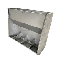 Mangeoire double face en acier inoxydable pour porcs d'engraissement Mangeoire automatique pour porcs et porcelets pour cages à porcs