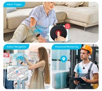 Bracelet en silicone personnalisé avec balise Bluetooth programmable BLE pour contrôle d'accès des employés