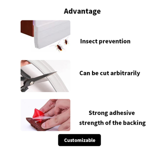 Waterproof and Soundproof Self-Adhesive <strong>Silicone</strong> Rubber Seal <strong>Strip</strong> Door Bottom Door Bottom Sealing <strong>Strip</strong> - Product Image 6