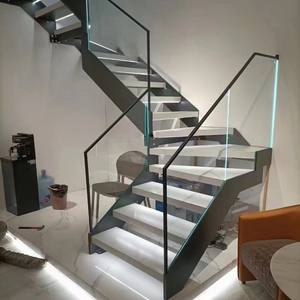 الشركة المصنعة الصين عالية الجودة تصميم الدرج الداخلي العائمة معالجته المنزل الحديث العائمة الدرج مستقيم - Product Image 5