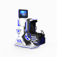 Juegos de Realidad Virtual, Asiento para 1 Jugador, Rotación de 360 Grados, Máquina de Realidad Virtual 9D, Simulador de Vuelo, Entretenimiento Comercial en Interiores, Plástico