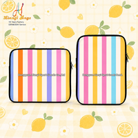 Fabricant d'étuis pour ordinateur portable OEM, étui pour ordinateur portable en néoprène sur mesure avec fermeture éclair, poignée et doublure douce, avec support d'échantillon