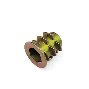 Factory Stock Stainless Steel Furniture Wood Threaded Insert Nut M5 Type D Threaded Insert Nuts