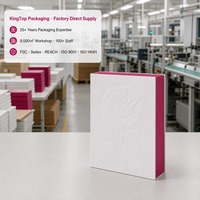 Boîte Cadeau Rose Blanche et Magenta Personnalisable avec Impression, Fermeture Magnétique Rigide, Pliable, Gaufrée, Vente en Gros Direct Usine, Emballage Plat
