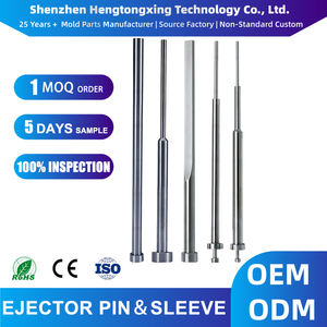 Pasador Expulsor de Metal SKD61 de Dos Pasos y Vaina Expulsora JIS, Pernos Inyectores, Núcleo de Dedal de Hoja Tipo T Hasco para Molde de Inyección de Plástico - Product Image 1