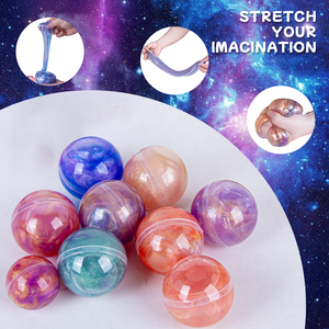 Bolas de Slime Galaxy a Granel - Slime Elástico No Pegajoso para Aliviar el Estrés, Recuerdos para Fiestas, Juguetes Seguros para Niños, para Suministros de Fiesta y Venta al por Mayor - Product Image 2
