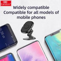 Earldom 360 Mini support de téléphone de voiture en ABS avec support magnétique pratique et chargeur compatible pour iPhone Samsung