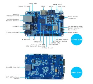 Banana Pi M3 BPI Allwinner A83T Octa-core 1.8GHz Carte de développement puissante avec 8 Go de RAM Banana Pi M3 BPI M3 BPI M3 Banana Pi - Product Image 5