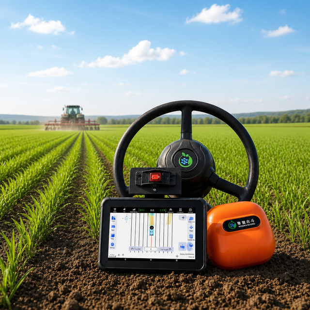 Tractor Auto Steering System 2.5cm Accuracy Hydraulic Farm Autopilot Kit Multi-way Valve Precision Farming GPS GNSS RTK
