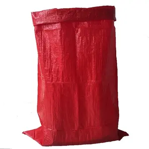 Sacco tessuto da 100 kg per imballaggio di semi di riso di dimensioni e colori personalizzati dal produttore cinese