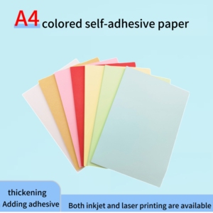 <span class=keywords><strong>Carta</strong></span> <span class=keywords><strong>adesiva</strong></span> colorata opaca stampabile A4 scritta taccuino 100 fogli all'ingrosso copertina colorata fai da te adesivi personalizzati - Product Image 2