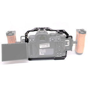 SLR DSLR Kamera-Cage für Nikon Z6III/Z5/Z6/Z7/<span class=keywords><strong>Z6II</strong></span>/Z7II mit Cold Shoe Halterung, 1/4 und 3/8 Zoll Locherweiterung, Aluminiumlegierungsrahmen - Product Image 6