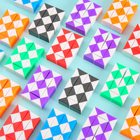 Cube Magique Serpent Règle 24 Wedges Twist Puzzle Drôle Main Spin Anti-stress Toysmagic Serpent Cube Jeu Serpent Jouets