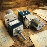 Potentiomètre audio motorisé rotatif MAPT0245R-A50K ALPS avec technologie à film de carbone, tolérance de 5 % pour amplificateur, arbre rond