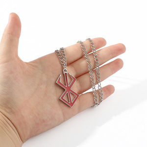 Vente chaude <span class=keywords><strong>Anime</strong></span> Berserker Collier pour Hommes Norse <span class=keywords><strong>Viking</strong></span> Mythologie Porte-clés Viscéral Épée logo Pendentif Hip-Hop Parti Bijoux - Product Image 3