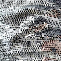 Tissu brocart à paillettes en écailles de poisson de 5 mm, 100% polyester, robes de mariée, robes de soirée formelles, broderie tridimensionnelle pour femmes