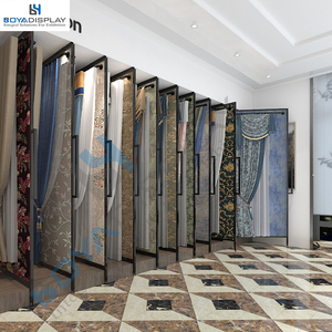 Support d'affichage de rideaux coulissants en métal de taille personnalisée, type tournant, autocollant, support d'affichage de papier peint pour salle d'exposition - Product Image 3