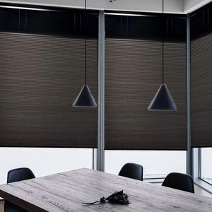 Stores cellulaires électriques en tissu abat-jour en nid d'abeille pour fenêtre française - Product Image 6