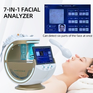 Latest <b>Smart</b> Hydro Aqua Oxygen Jet Peel Ice Blue H2O2 Facial Skin Rejuvenation & Whitening Machine with IT US ZA <b>Plugs</b> - Product Image 3