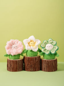 Adorno Floral de Peluche en Maceta, Bonita Planta de Bonsái de Peluche, Decoración para el Hogar y Escritorio, para <span class=keywords><strong>BROS</strong></span> 14+ - Product Image 3