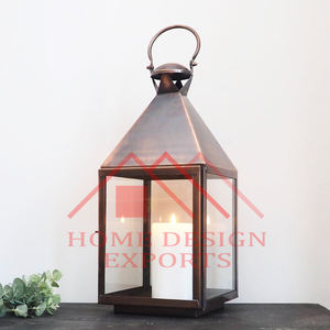 Metal Candle Lantern Customize Logo Hanging Lantern Old Vintage Design <b>Iron</b> Metal Wrought Floor Lantern for Wedding Decor - Product Image 5