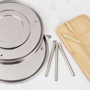 Plateau Tournant Rond en Métal Personnalisé pour Vente en Gros, Rotation à 360 Degrés, en Acier Inoxydable, Type Lazy Susan - Product Image 3