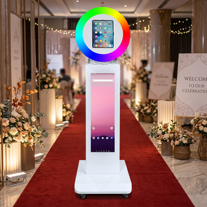 Cabina de Fotos Instantánea para Celebración de <span class=keywords><strong>Fin</strong></span> de Verano, Compatible con <span class=keywords><strong>iPad</strong></span> de 10.2~13 Pulgadas, Pantalla LCD de 37 Pulgadas - Product Image 1