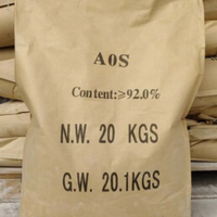 AOS 92% Sodium Alpha-olefin Sulfonate en poudre (CAS 68439-57-6 C14H27NaO3S) 25kg/sac Qualité industrielle pour détergent et soins personnels