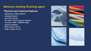 JQ337 Moisture Wicking Finishing Agent <b>Liquid</b> For Polyester Sportswear Fabric Hydrophilic Finishing Chemical - Product Image 4