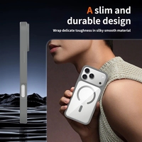 Coque de téléphone magnétique pour iPhone 18 17 Pro, hybride PC TPU, antichoc, personnalisable en gros avec logo