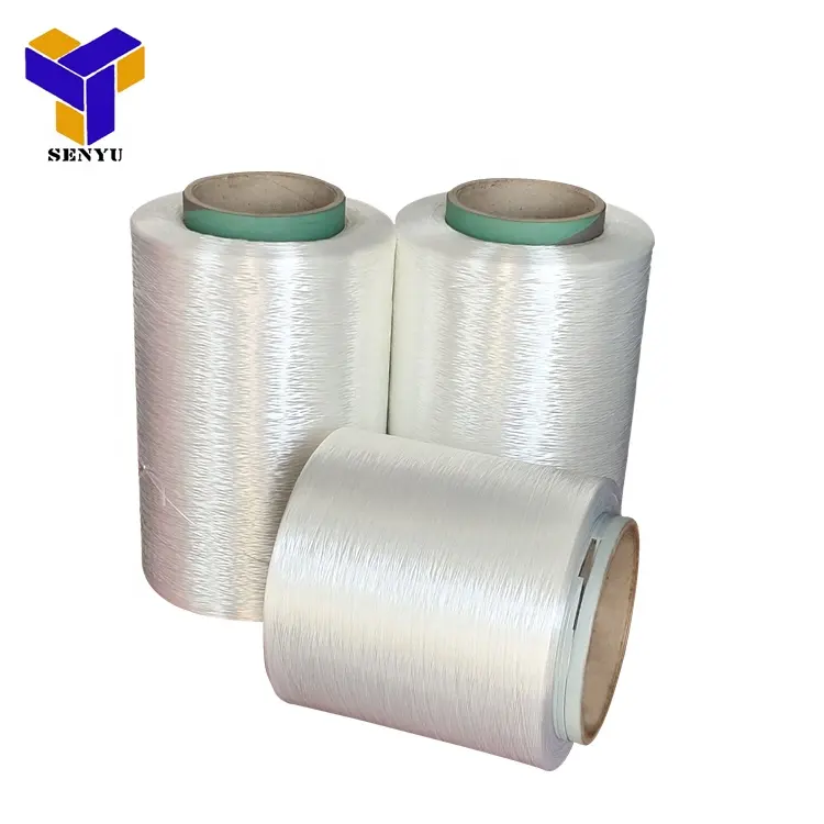 1000d Trắng Và Dope Nhuộm Độ Bền Cao Polyester Twisted Yarn