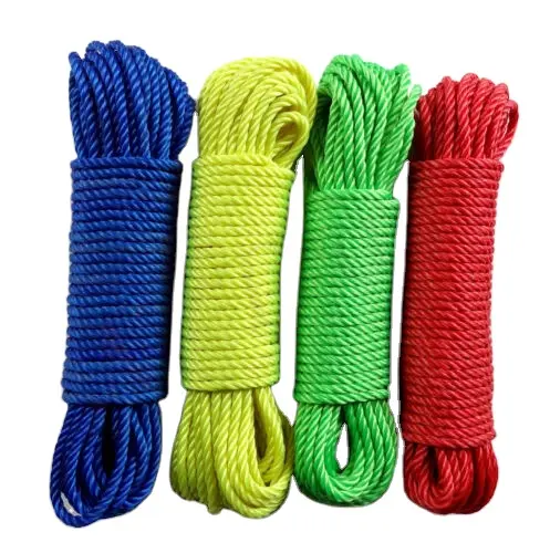 Заводская переработанная 1-10 мм полиэфирная упаковочная веревка индивидуального размера и цвета полиэфирная сплошная плетеная веревка