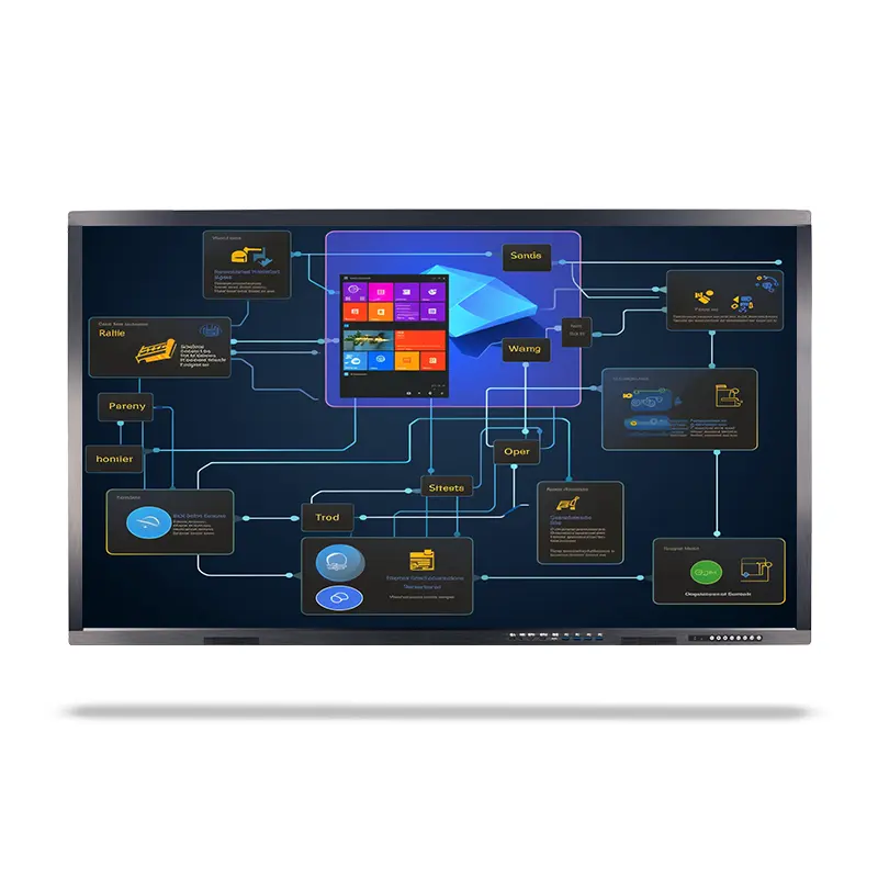 65 Zoll 4k LCD Smart Interactive Board All-in-One Digital Clever Dual System Whiteboard Elektronischer Flach bildschirm