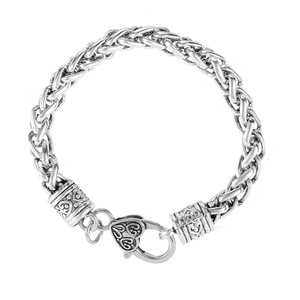Joyería Vintage de <span class=keywords><strong>20CM</strong></span> de grosor grueso corazón encanto pulsera langosta garra brazalete pulseras para Mujeres Hombres - Product Image 1
