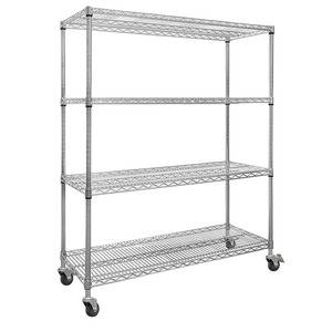 Estantes de Almacenamiento de 6 Niveles PARA EL Baño, Estante para Libros de Cocina, Alambre de Metal, <span class=keywords><strong>Ruedas</strong></span> - Product Image 4