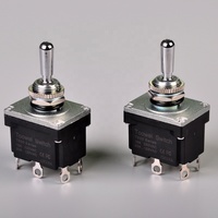 Interrupteur à bascule étanche TOOWEI, robuste, 15A 250V 20A 125V DPDT 6 broches ON/OFF/ON