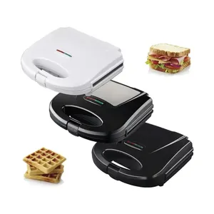 Mini Waffle Maker Detachable Breakfast Sandwich Maker Toaster 3 In 1 Non Stick Sandwich Maker With Cool Touch Handle