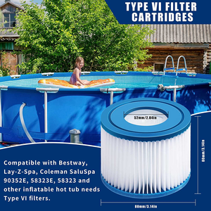 <span class=keywords><strong>Filtre</strong></span> de piscine de remplacement à cartouche <span class=keywords><strong>VI</strong></span> pour la filtration des spas et des spas - Product Image 5