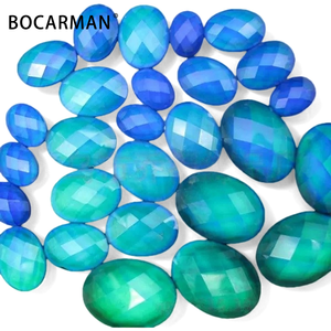 BOCARMAN Ruh Taşları Sıcaklığa Duyarlı Renk Değiştiren Değerli Taşlar Oval Dökme Duygusal Taşlar Stokta Toptan - Product Image 3