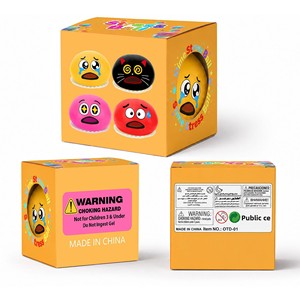 Balle anti-stress <span class=keywords><strong>en</strong></span> plastique, jouet souple <span class=keywords><strong>en</strong></span> forme d'œuf, pâte à modeler colorée 12 couleurs, œuf de farce pour décompression et soulagement du stress - Product Image 1