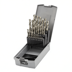 <b>Drill</b> <b>Bits</b> Set 25 Pc High Speed Steel With Case For Metal Wood Plastic Drilling - Product Image 2