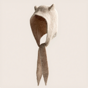 <span class=keywords><strong>Bonnet</strong></span> Cache-oreilles Intégré en Tricot <span class=keywords><strong>avec</strong></span> Oreilles de Chat Mignonnes pour <span class=keywords><strong>Femme</strong></span>, Style Coréen, <span class=keywords><strong>Bonnet</strong></span> à Capuche Pull-over, Protection Chaude des Oreilles pour l'Hiver en Extérieur - Product Image 4